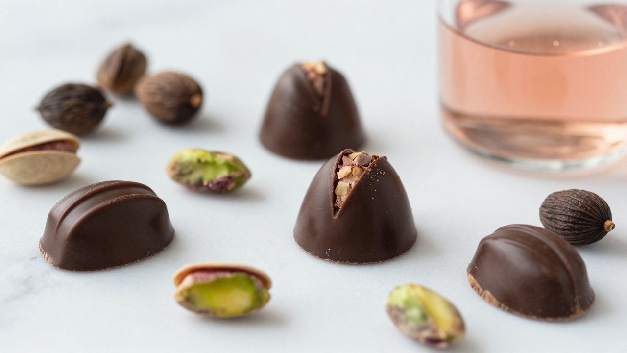 Pistachio Rose Truffles